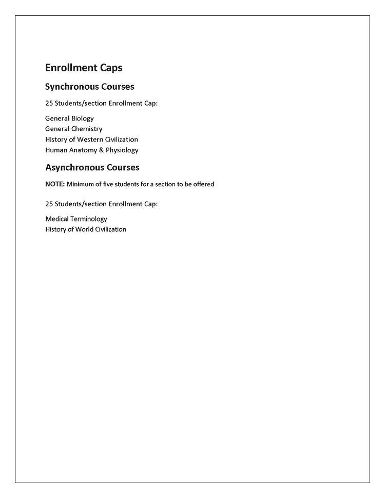 2026-2027 Course Schedule, page 4