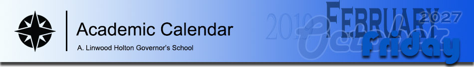 Page Title: Academic Calendar
