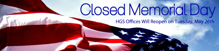 Memorial Day Holiday Closing